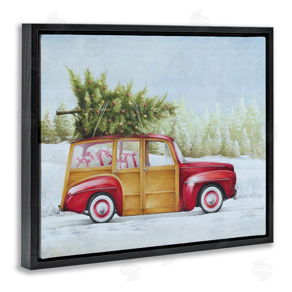 Stupell Industries White Ladder | Holiday Fun Filled Car
