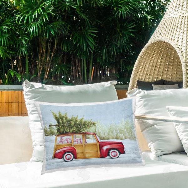 Stupell Industries White Ladder | Holiday Gift Filled Car