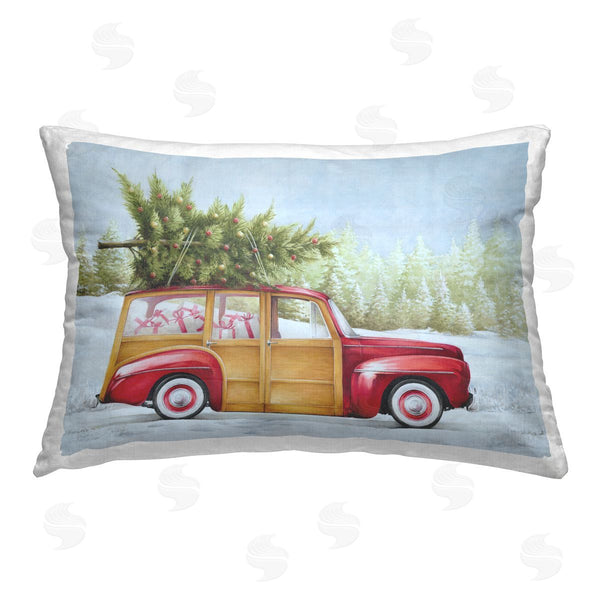 stupell industries White Ladder | Holiday Gift Filled Car