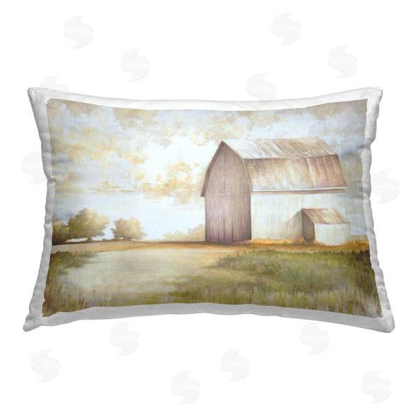 stupell industries White Ladder | Neutral Distant Barn