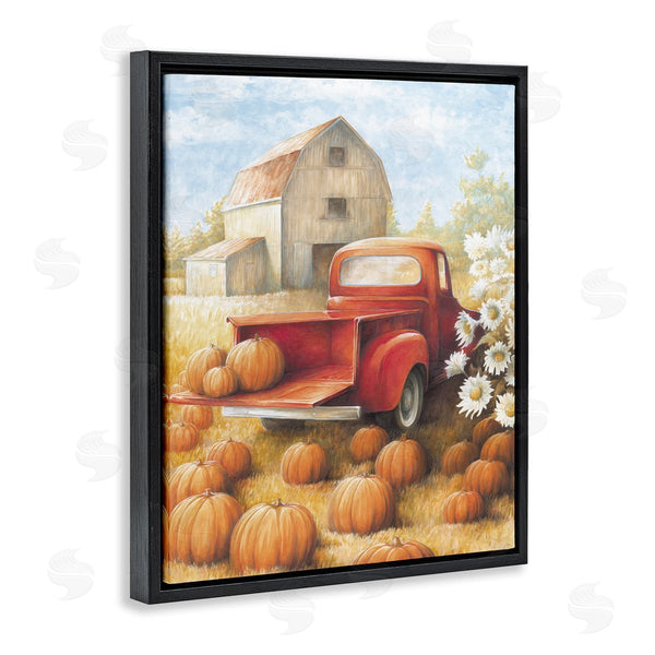 Stupell Industries White Ladder | Pumpkin Harvest Drop Off