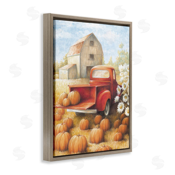 Stupell Industries White Ladder | Pumpkin Harvest Drop Off