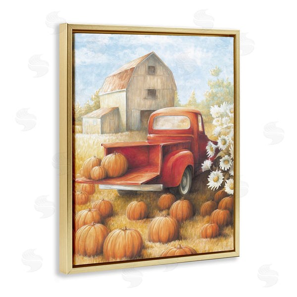 Stupell Industries White Ladder | Pumpkin Harvest Drop Off