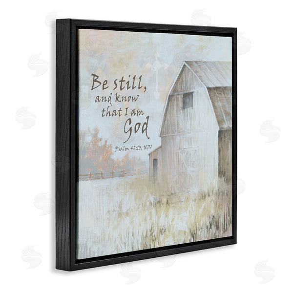 Stupell Industries White Ladder | Religious Psalm Verse Rural Country Barn Farmland Wall Art