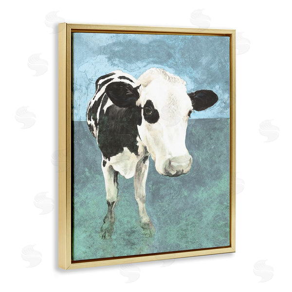Stupell Industries White Ladder | Simple Farmhouse Cow