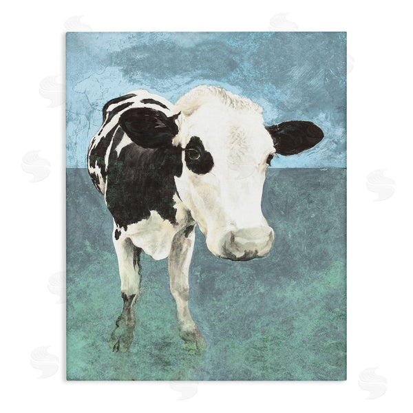 stupell industries White Ladder | Simple Farmhouse Cow