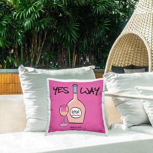 Stupell Industries WIL | Yes Way Rose Printed Throw Pillow