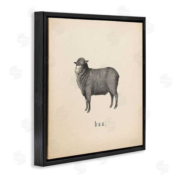 Stupell Industries Wild Apple Portfolio | Baa Farm Sheep Sounds Wall Art