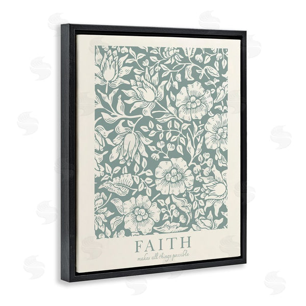 Stupell Industries Wild Apple Portfolio | Faith Quote With Floral Pattern