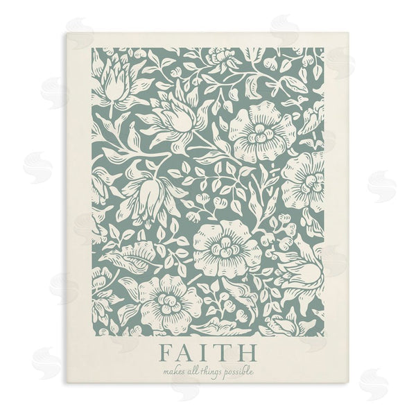 stupell industries Wild Apple Portfolio | Faith Quote with Floral Pattern