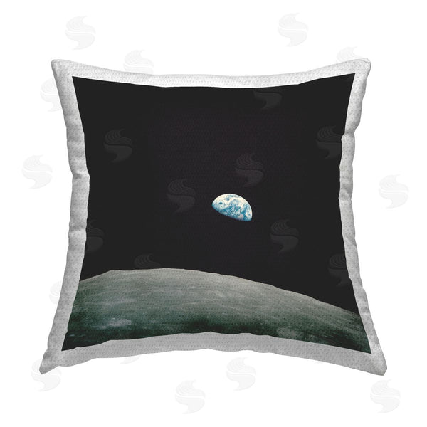 Stupell Industries Wild Apple Portfolio | First Earth Rise Astronomy Printed Throw Pillow