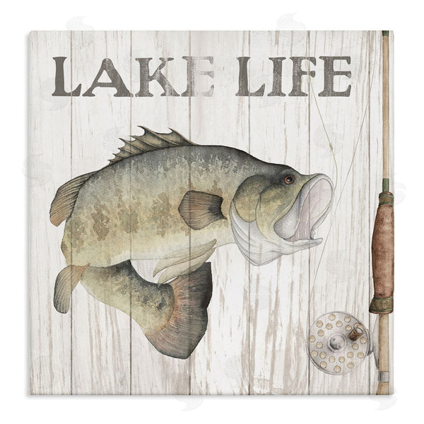 stupell industries Wild Apple Portfolio | Lake Life Fishing Phrase Wall Art