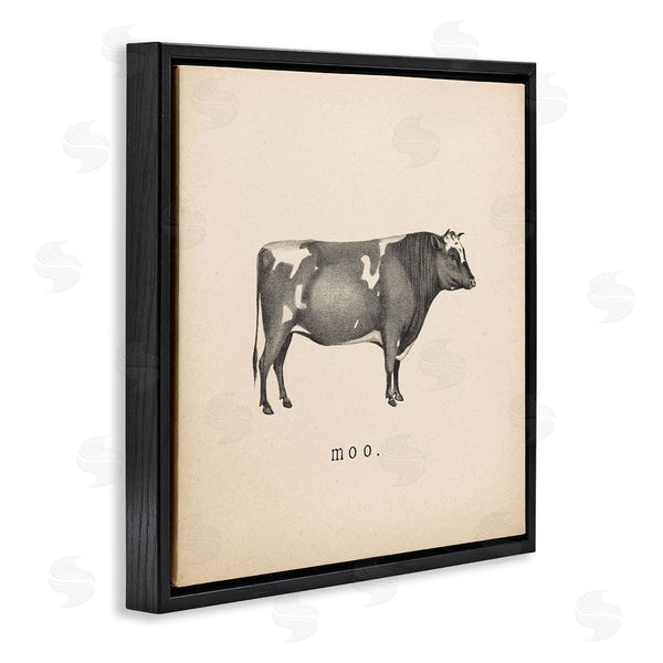Stupell Industries Wild Apple Portfolio | Moo Farm Cow Sounds Wall Art