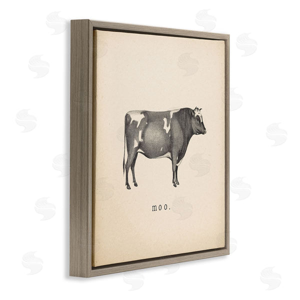 Stupell Industries Wild Apple Portfolio | Moo Farm Cow Sounds Wall Art