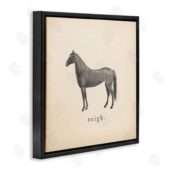 Stupell Industries Wild Apple Portfolio | Neigh Farm Horse Sounds Wall Art