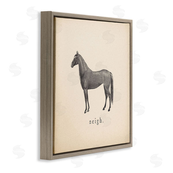 Stupell Industries Wild Apple Portfolio | Neigh Farm Horse Sounds Wall Art