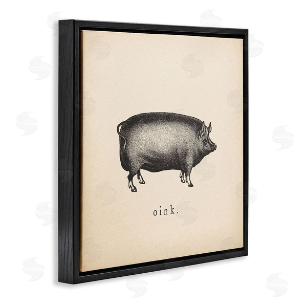 Stupell Industries Wild Apple Portfolio | Oink Farm Pig Sounds Wall Art