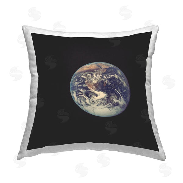 stupell industries Wild Apple Portfolio | Planet Earth Astronomy Printed Throw Pillow