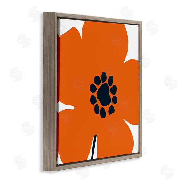 Stupell Industries Wild Apple Portfolio | Pop Art Orange Floral