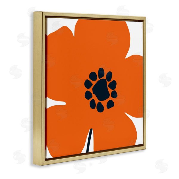 Stupell Industries Wild Apple Portfolio | Pop Art Orange Floral