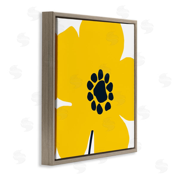 Stupell Industries Wild Apple Portfolio | Pop Art Yellow Floral
