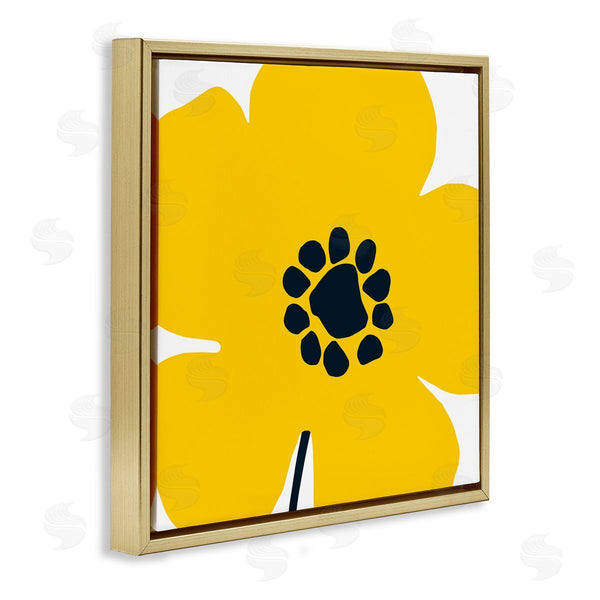 Stupell Industries Wild Apple Portfolio | Pop Art Yellow Floral