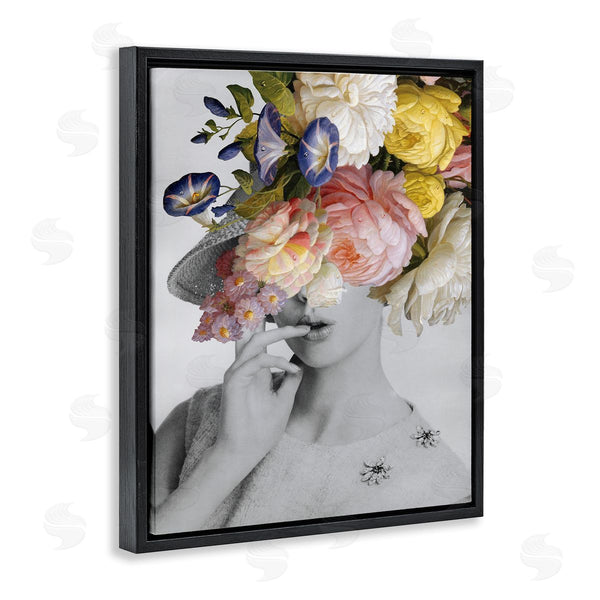 Stupell Industries Wild Apple Portfolio | Vintage Female Floral Portrait