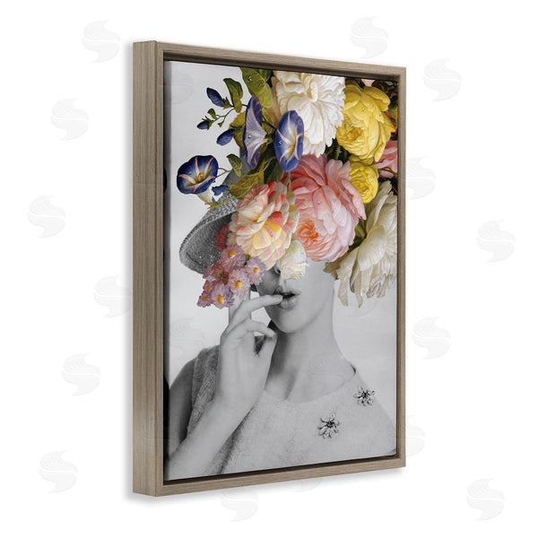 Stupell Industries Wild Apple Portfolio | Vintage Female Floral Portrait