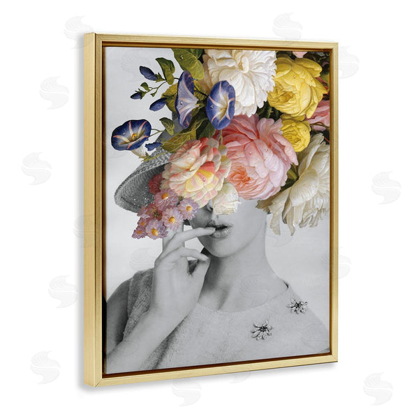 Stupell Industries Wild Apple Portfolio | Vintage Female Floral Portrait