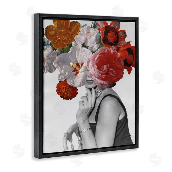 Stupell Industries Wild Apple Portfolio | Vintage Female Red Florals