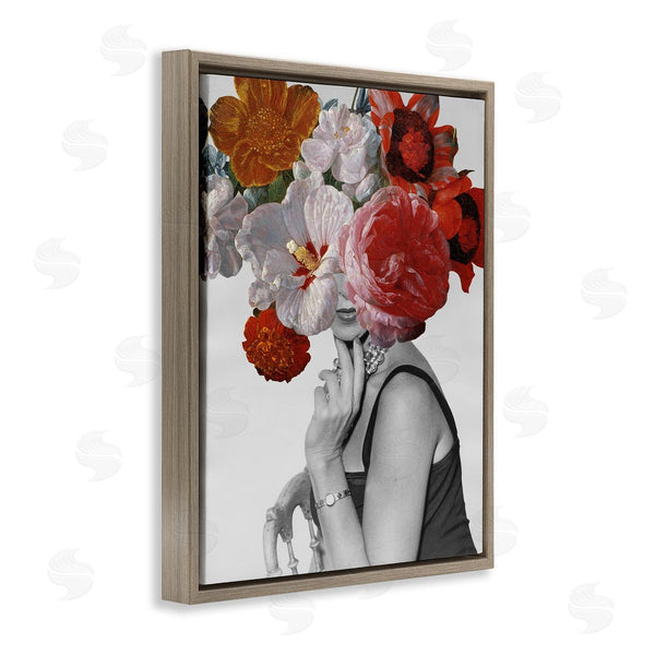 Stupell Industries Wild Apple Portfolio | Vintage Female Red Florals