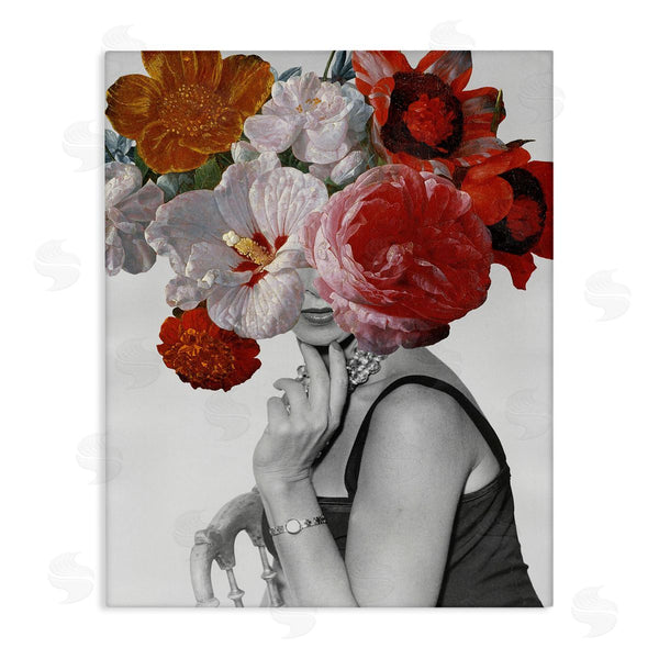 stupell industries Wild Apple Portfolio | Vintage Female Red Florals