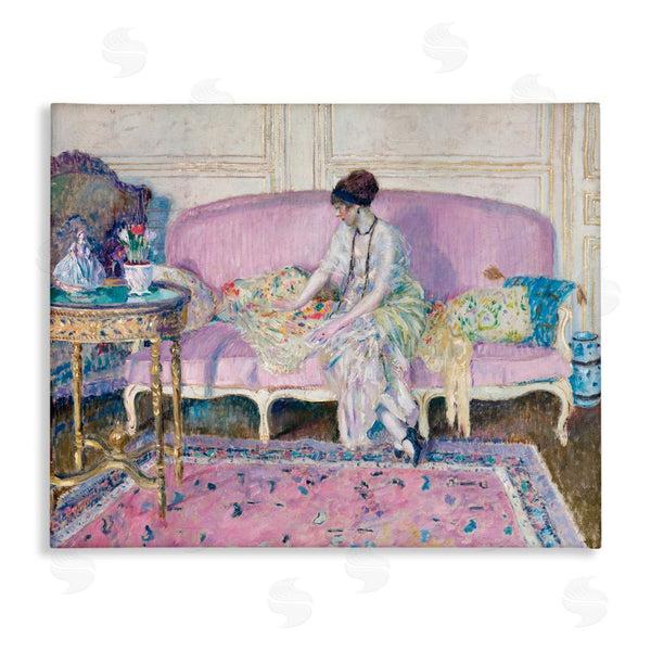 stupell industries Wild Apple Portfolio | Woman Seated on Sofa Wall Art