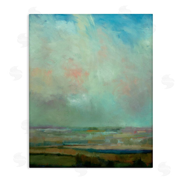 stupell industries William McCarthy | Blue Abstract Scenery Wall Art