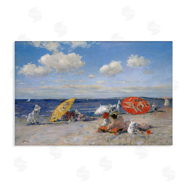 stupell industries William Merit Chase | Classic Beachgoers Scene Wall Art