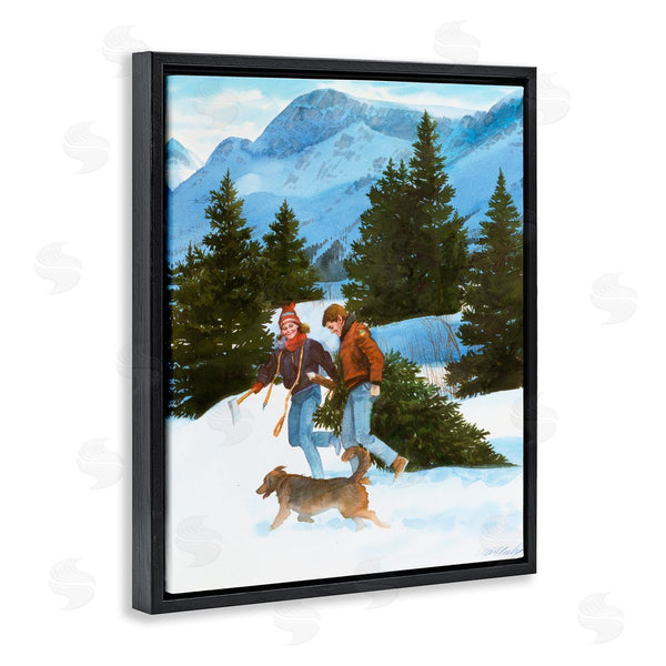 Stupell Industries Wind River Studios | Couple Bringing Home Tree Wall Art