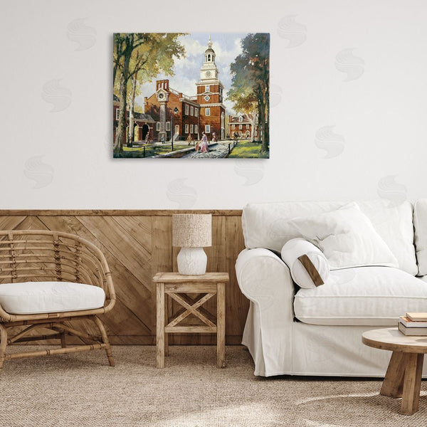 Stupell Industries Wind River Studios | Independence Hall Colonial Times Wall Art