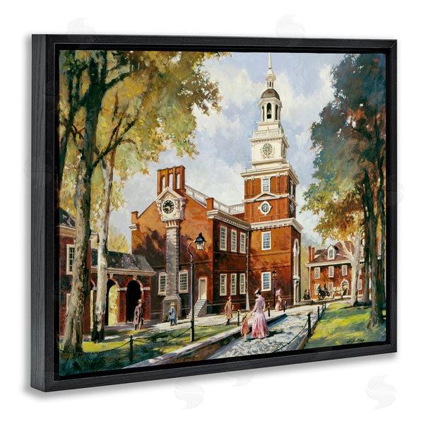 Stupell Industries Wind River Studios | Independence Hall Colonial Times Wall Art