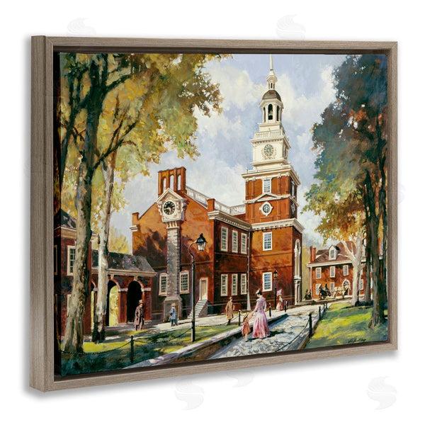 Stupell Industries Wind River Studios | Independence Hall Colonial Times Wall Art