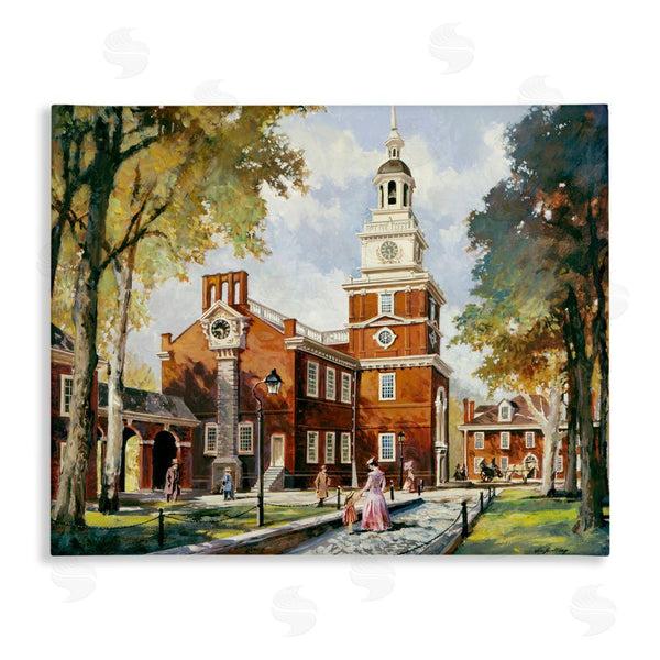 stupell industries Wind River Studios | Independence Hall Colonial Times Wall Art