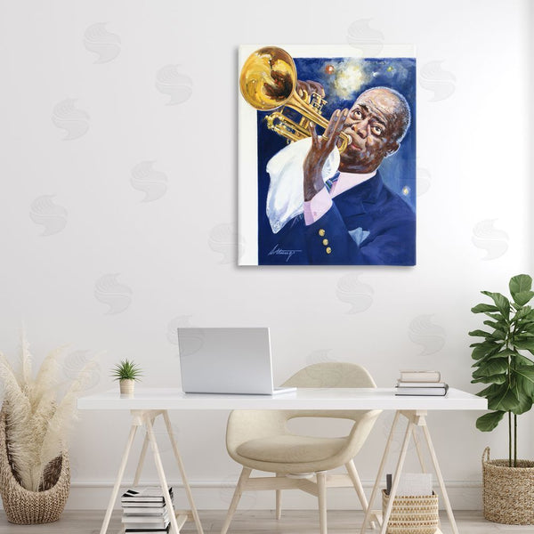 Stupell Industries Wind River Studios | Louis Armstrong Portrait Wall Art