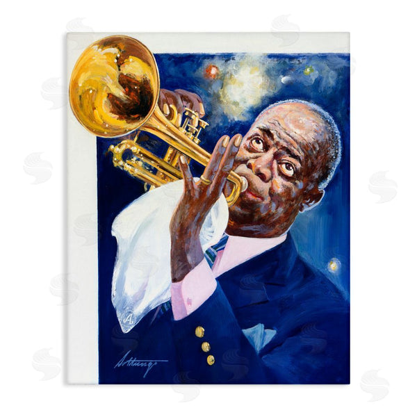 Stupell Industries Wind River Studios | Louis Armstrong Portrait Wall Art
