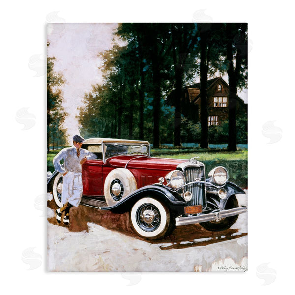stupell industries Wind River Studios | Retro Convertible Coupe & Driver Wall Art