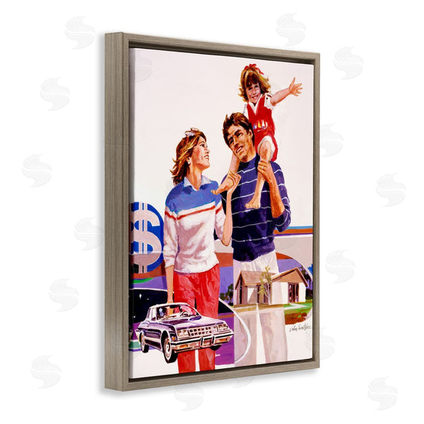 Stupell Industries Wind River Studios | Retro Family Nostalgia Portrait Wall Art