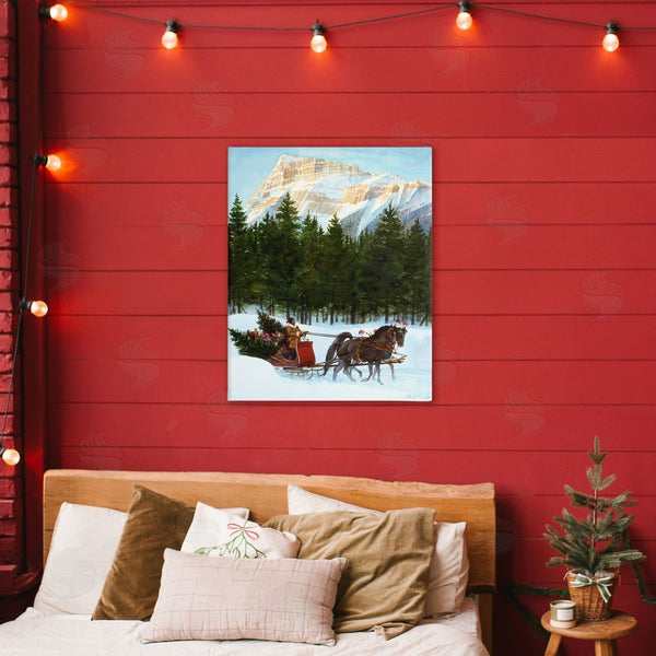 Stupell Industries Wind River Studios | Sleigh Ride Carrying Trees Wall Art