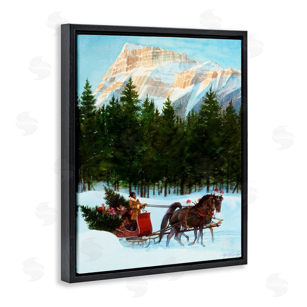Stupell Industries Wind River Studios | Sleigh Ride Carrying Trees Wall Art