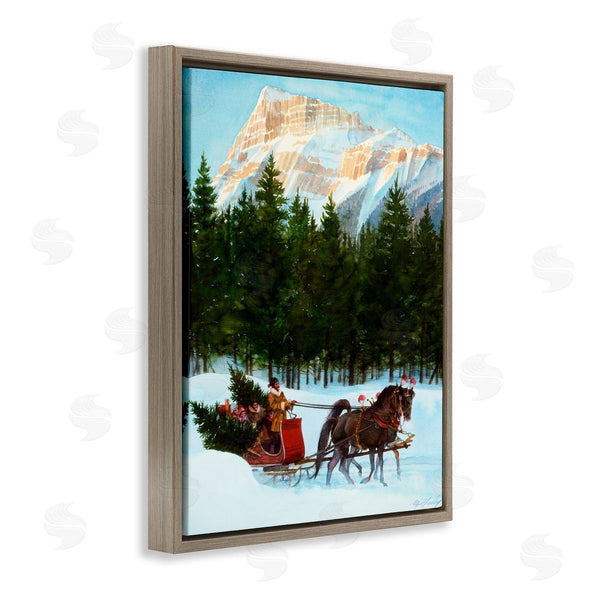 Stupell Industries Wind River Studios | Sleigh Ride Carrying Trees Wall Art