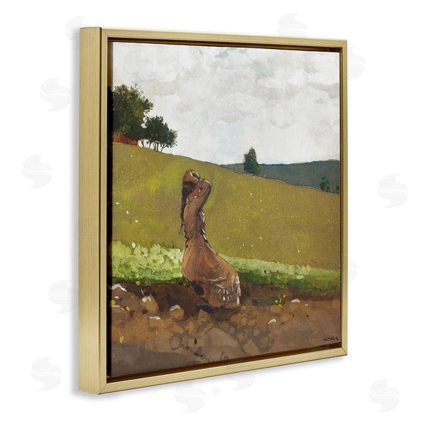 Stupell Industries Winslow Homer | Girl In Field Landscape