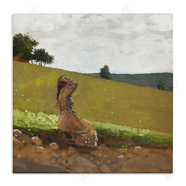 stupell industries Winslow Homer | Girl in Field Landscape
