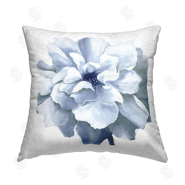 Stupell Industries Withaar | Blue Radiant Bloom Printed Throw Pillow
